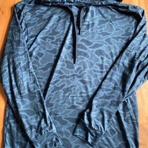 BURLEBO camo Hooded long sleeve